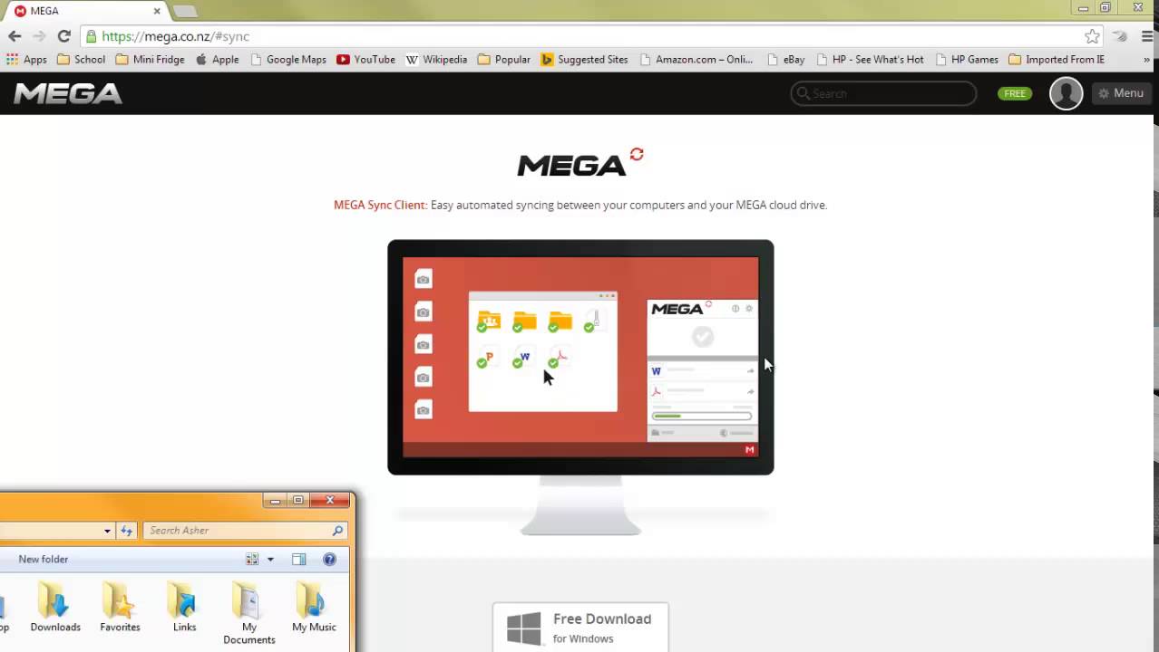 mega sync download for pc